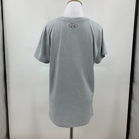 Under Armour Tech Defense Jacquard Shirt Womens L Large Ash Gray Athletic Tee - Picture 3 of 9